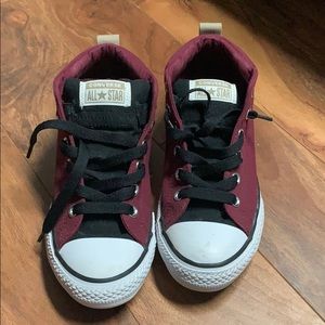 Red and White Converse